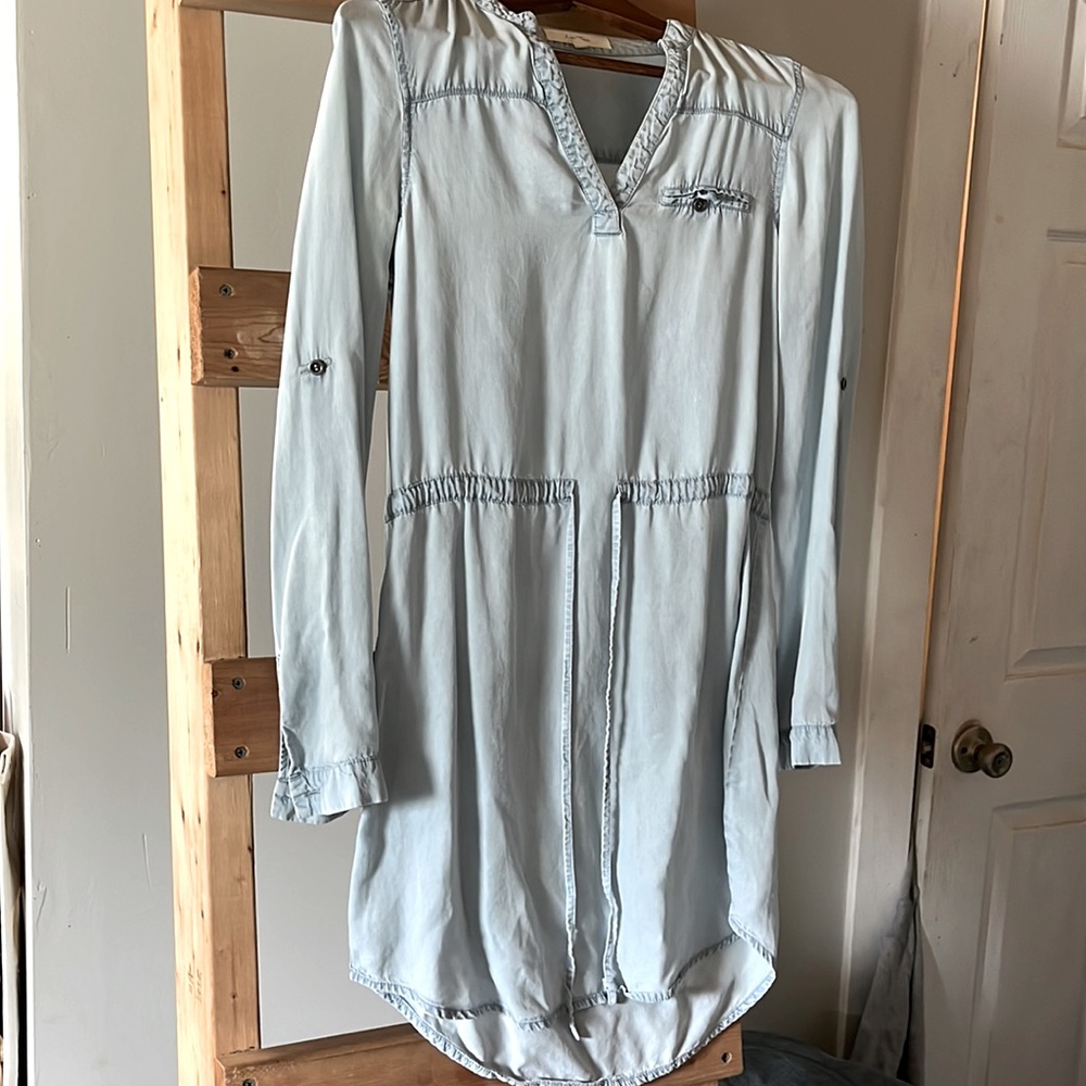 Denim/Tencil dress sz S Urban outfitters style granola mom crunchy cottagecore